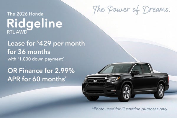 2026 Honda Ridgeline RTL All Wheel Drive