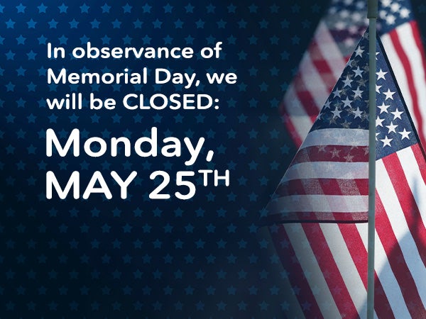 Closed Memorial Day
