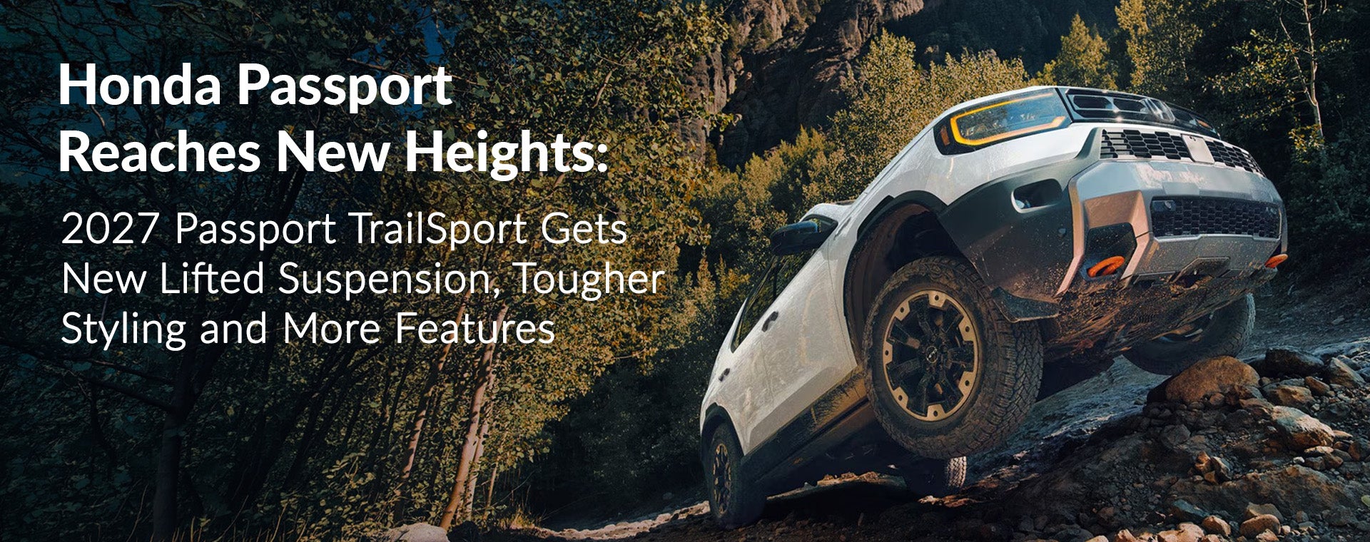 2027 Honda Passport TrailSport reaches new heights with lifted suspension