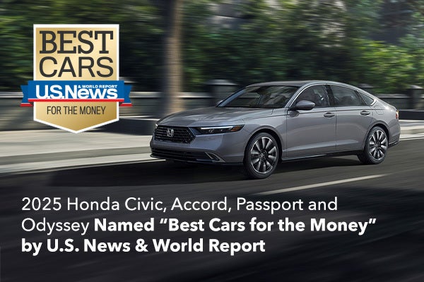 Four Honda Models Named Best Cars for the Money